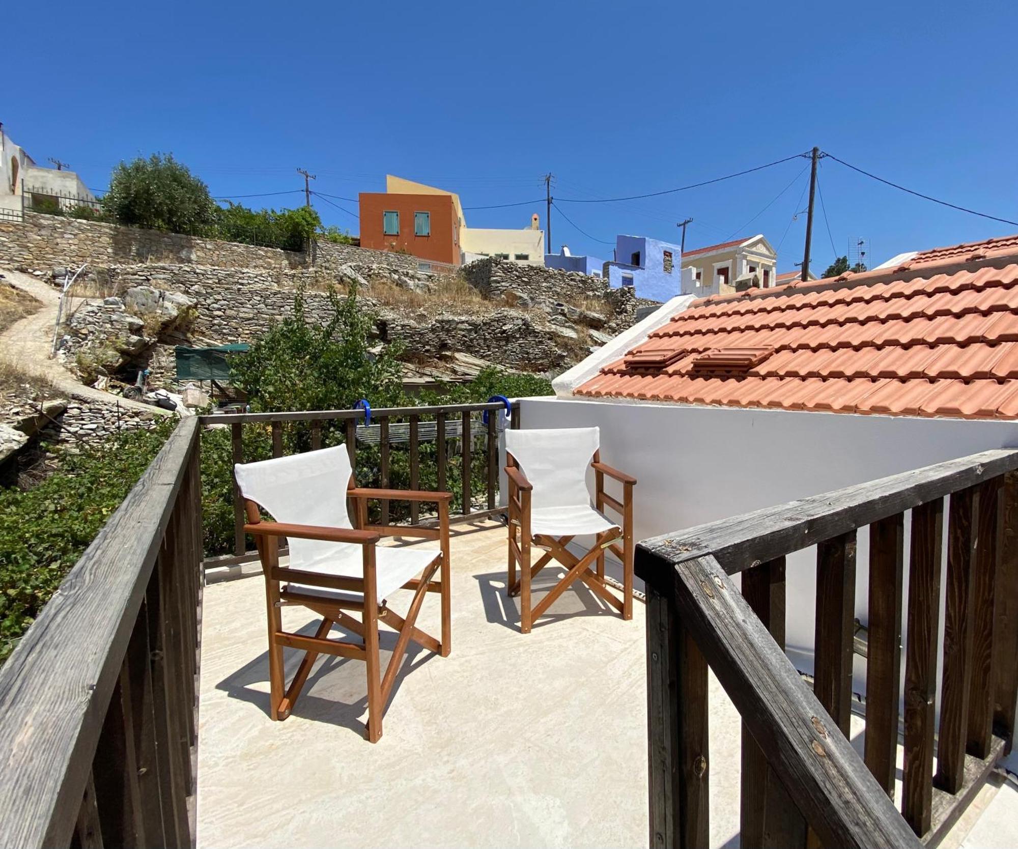 Little Blue In Chorio, Symi Villa Exterior photo